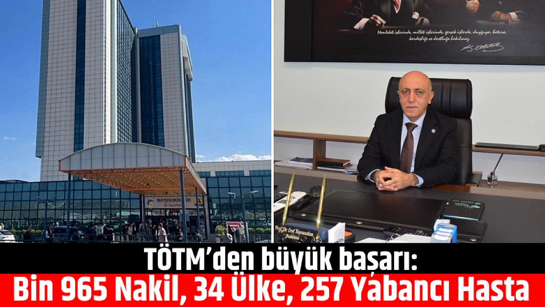 TÖTM’den büyük başarı: Bin 965 Nakil, 34 Ülke, 257 Yabancı Hasta