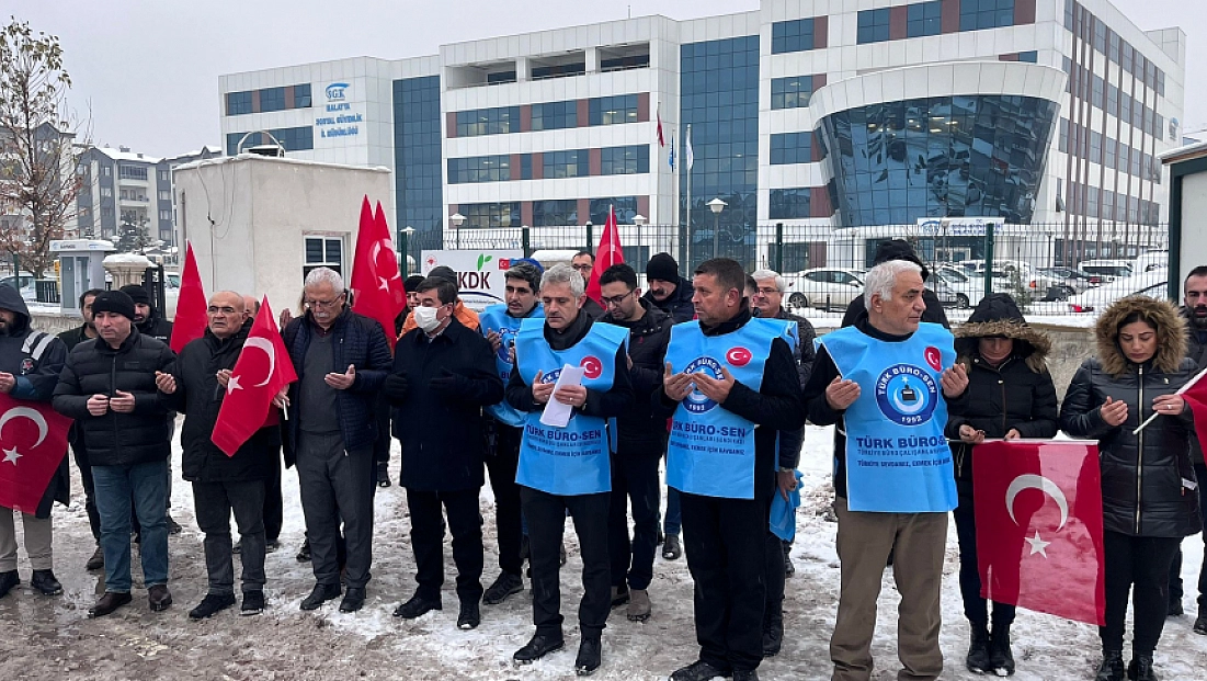 Türk Büro-Sen Malatya şubesinden şiddete sert tepki