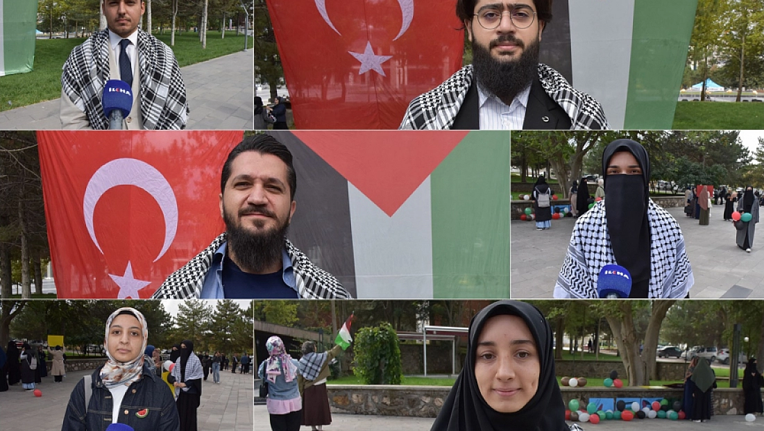 Üniversite öğrencilerinden Filistin'e destek: 'Mücadelemizi her alanda sürdüreceğiz'