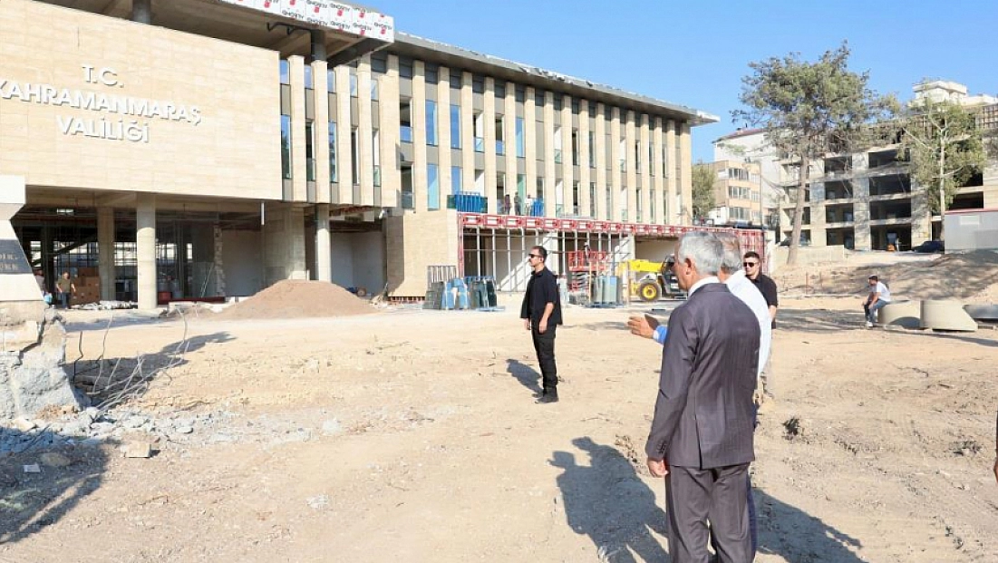 Vali Ünlüer, yeni hükümet konağı inşaatını inceledi