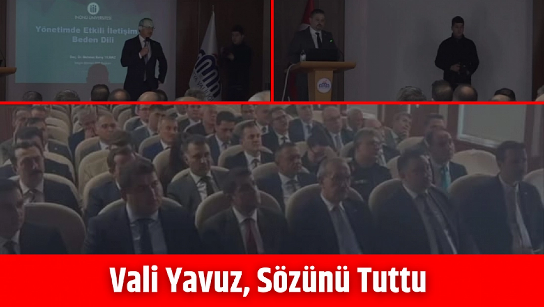 Vali Yavuz, sözünü tuttu