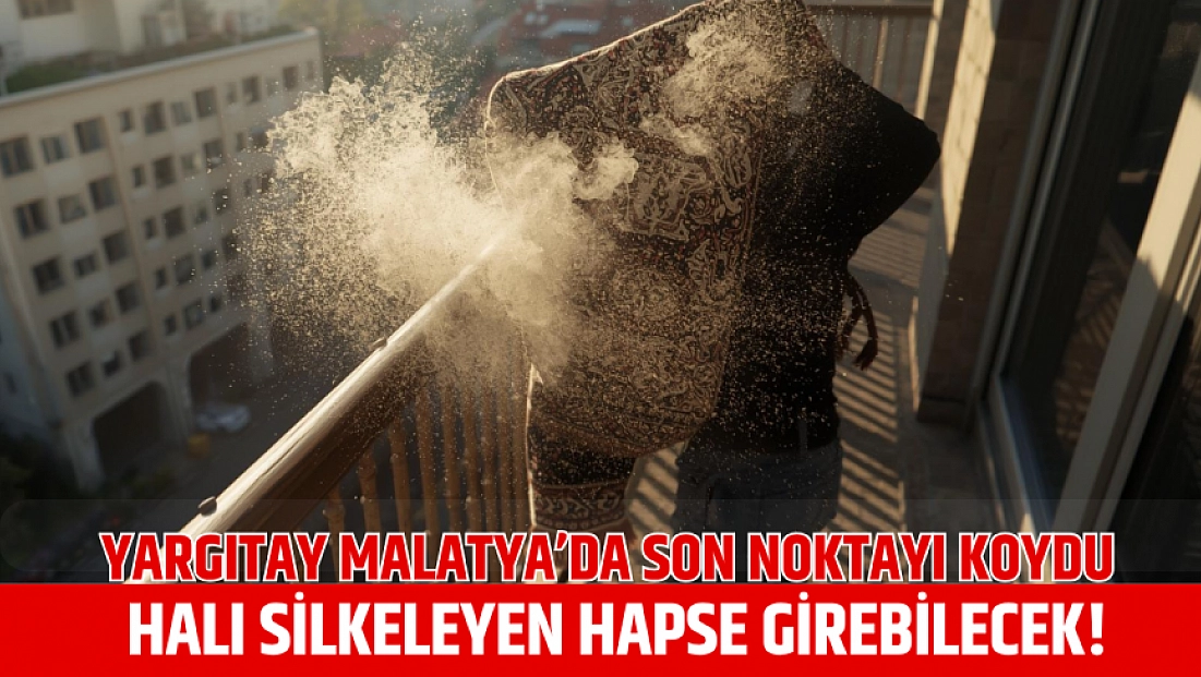 Yargıtay Malatya’da son noktayı koydu: Halı silkeleyen hapse girebilecek!