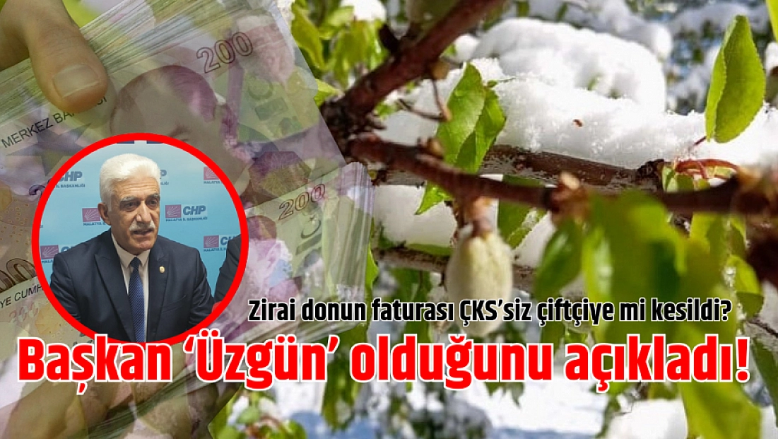 Zirai donun faturası ÇKS’siz çiftçiye mi kesildi? Başkan ‘Üzgün’ olduğunu açıkladı!