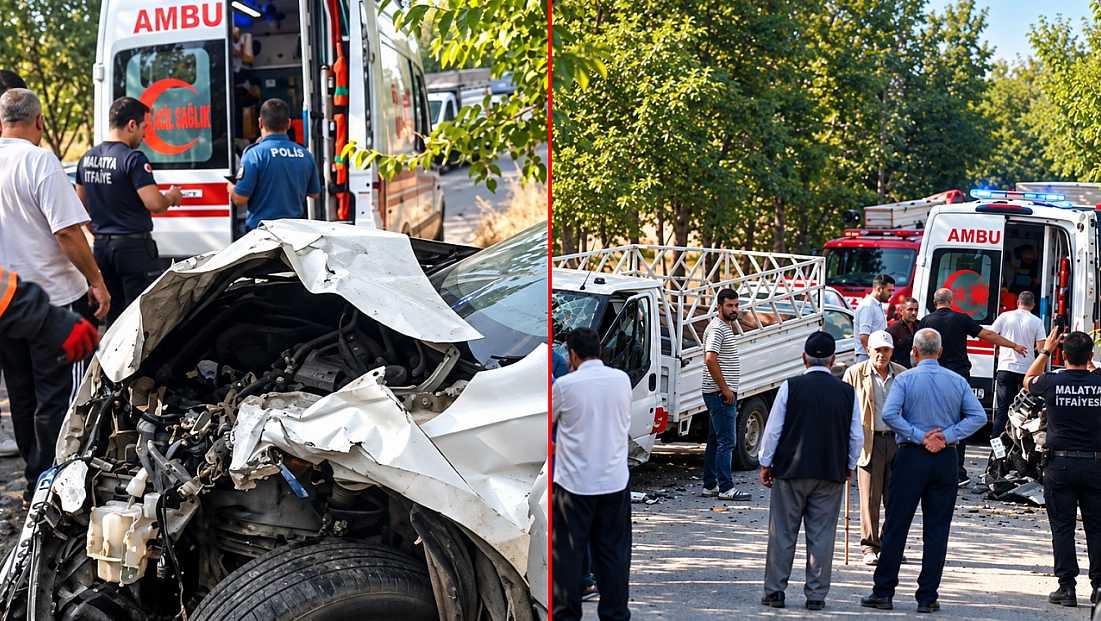 Malatya’da kafa kafaya çarpıştılar: 2 yaralı