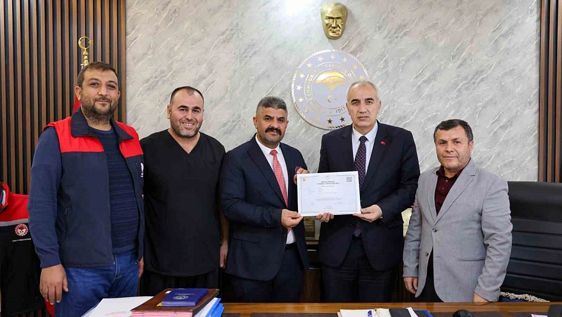Malatya Damızlık Sığır Yetiştiricileri Birliği Birinci Sınıf Sertifika Aldı