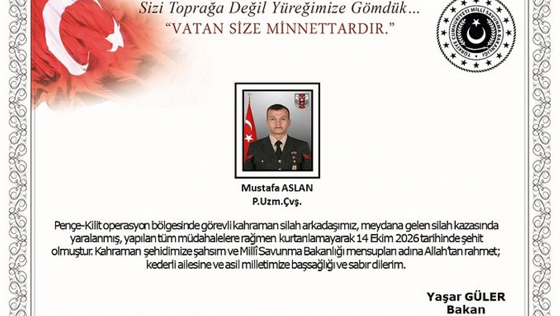 MSB'den acı haber!