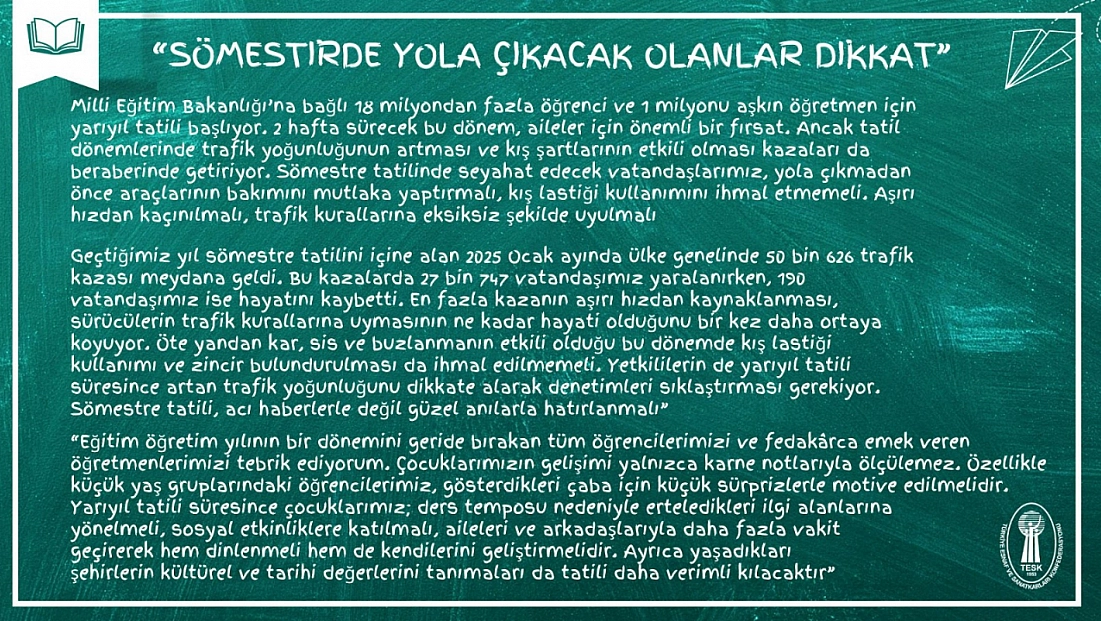 Palandöken Uyardı: Sömestre Yolu Tehlikeye Dönüşmesin