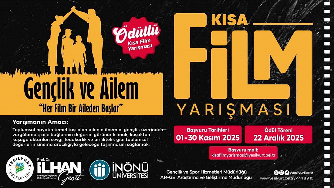 Yeşilyurt Belediyesi’nden gençlere kısa film yarışması