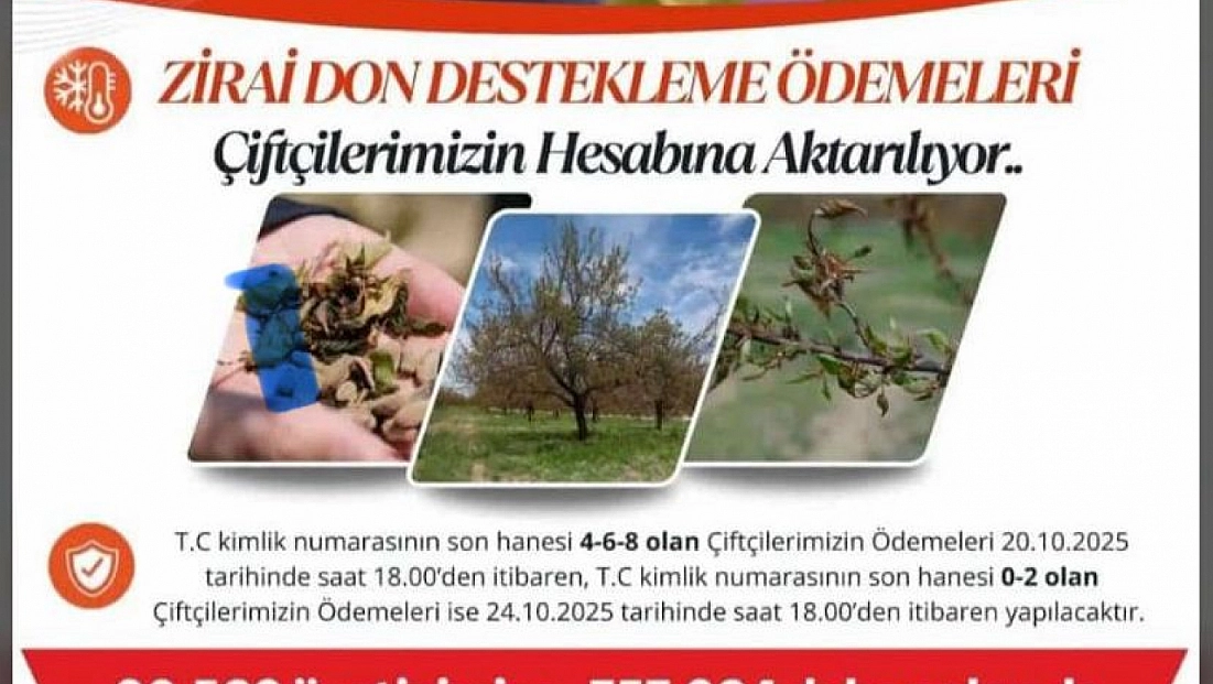 Zirai Don Destek Ödemeleri Hesaplara Aktarılıyor...