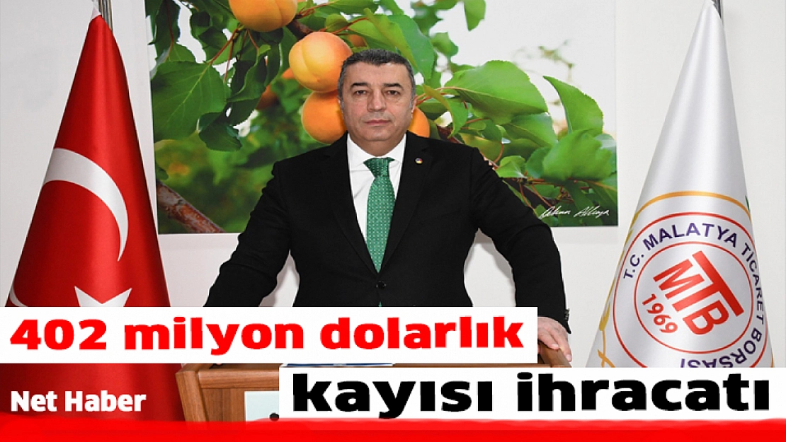 402 milyon dolarlık kayısı ihracatı
