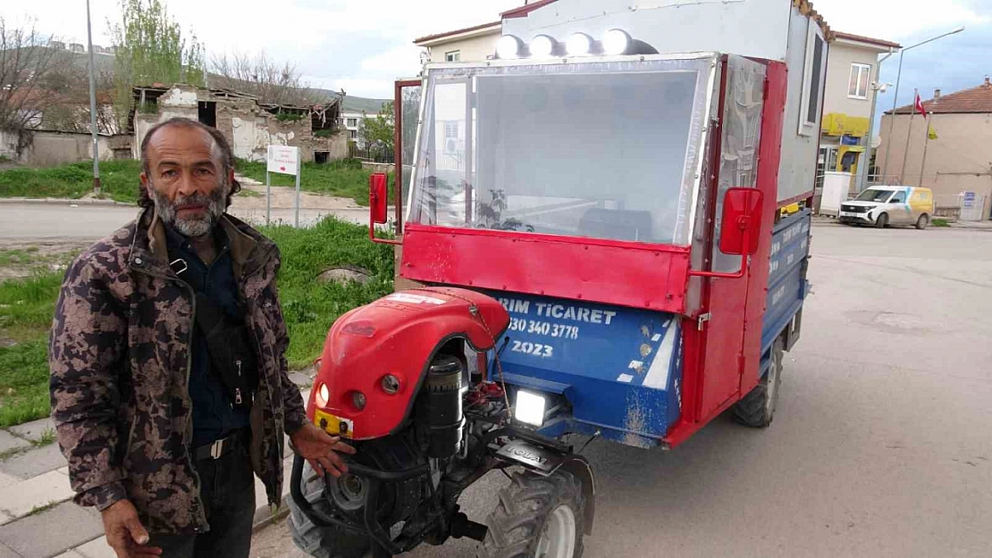 Malatya'da sıra dışı tasarım: Ev bulamayınca çapayı eve dönüştürdü