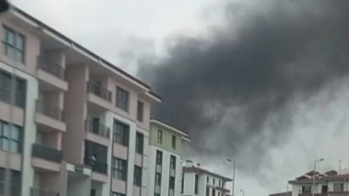 İkizce TOKİ'de korkutan yangın!