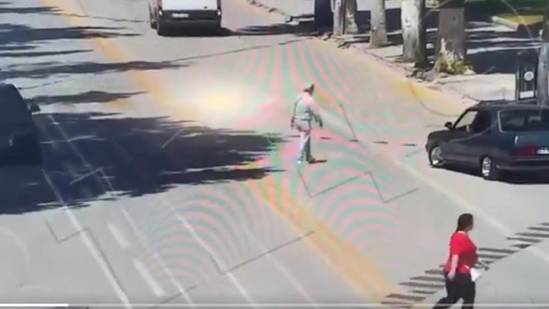 İnönü Caddesi'nde tehlikeli olay: Cezadan kurtulamadı