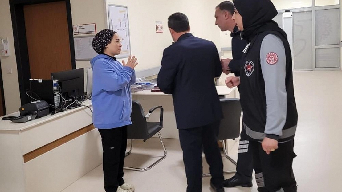 Malatya Battalgazi Devlet Hastanesi'nde pembe kodlu tatbikatı yapıldı