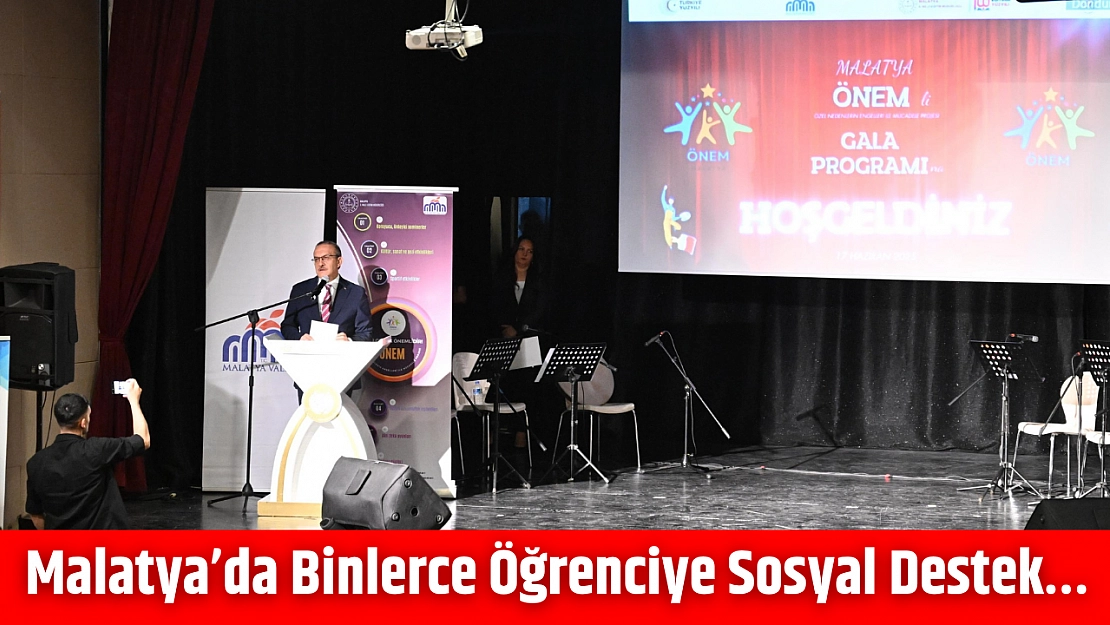 Malatya'da binlerce öğrenciye sosyal destek…