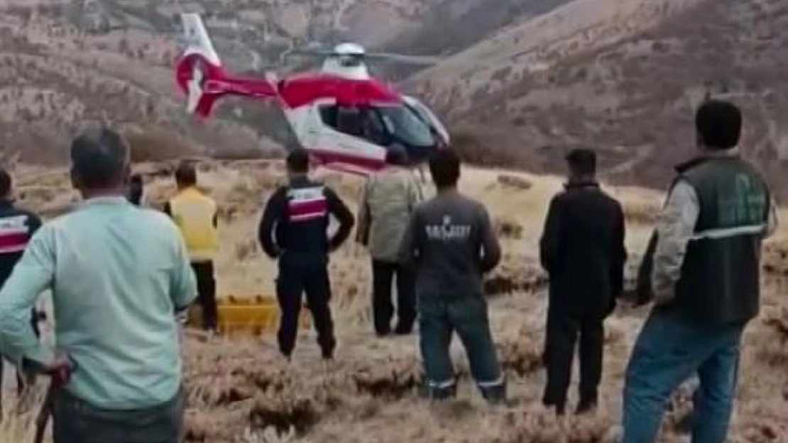 Malatya'da uçuruma yuvarlanan adamın kurtarılma anları ortaya çıktı!