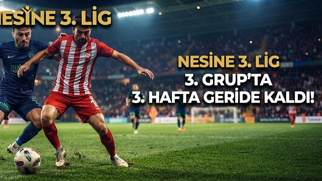 Nesine 3. Lig 3. Grup'ta 3. Hafta geride kaldı