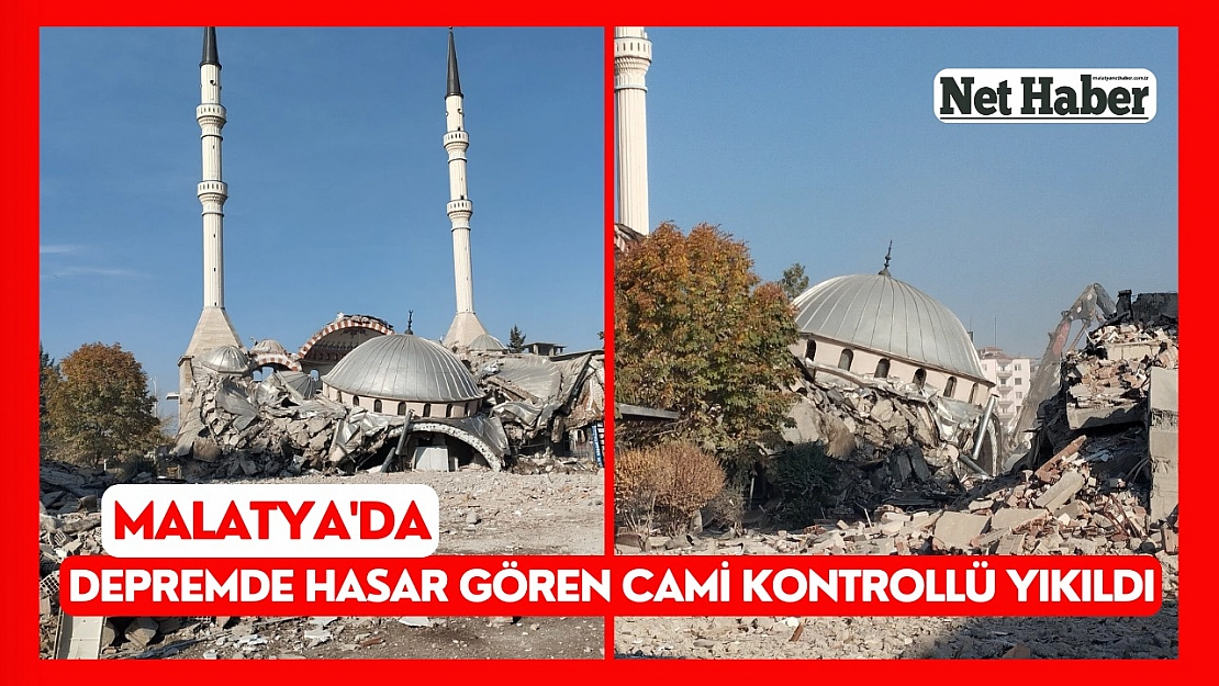 Niyazi Mısri Cami yıkıldı