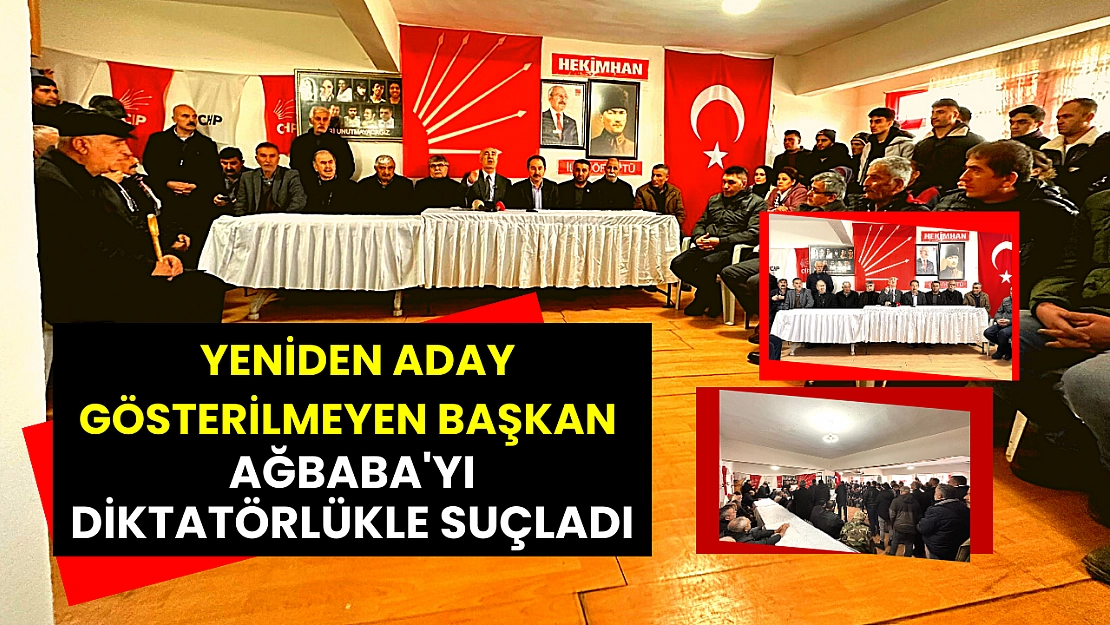 Yeniden aday gösterilmeyen başkan Ağbaba'yı diktatörlükle suçladı
