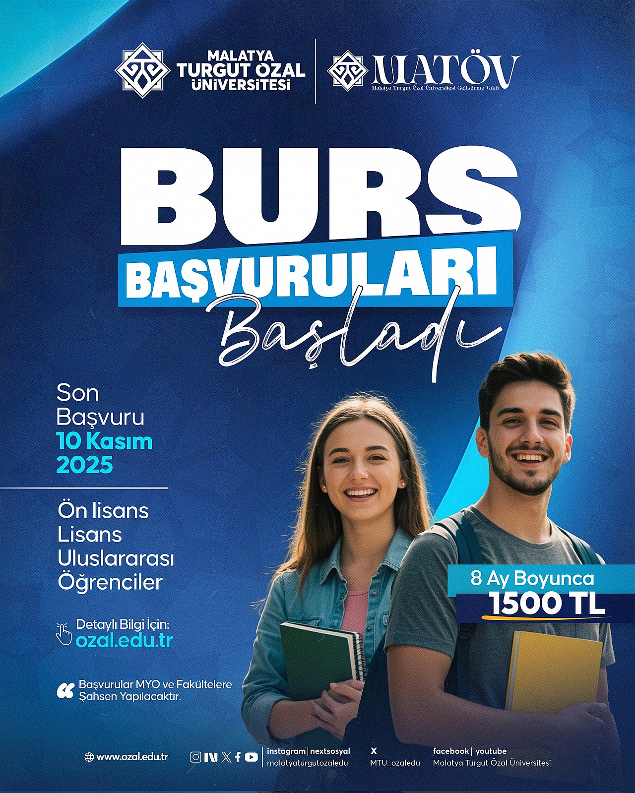 Malatya'da burs başvuruları başladı
