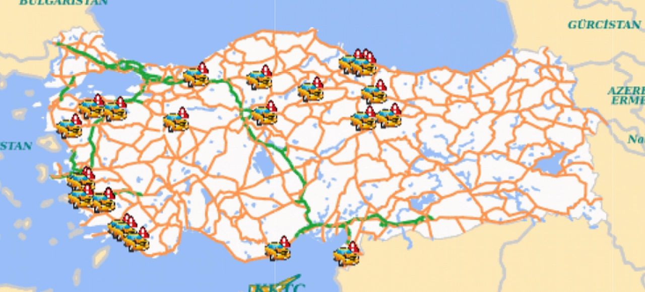 Tatil dönüşü karayollarına dikkat: KGM riskli 25 bölgeyi açıkladı!