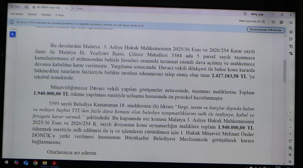 2,3 milyon TL kasada kaldı! Büyükşehir Belediyesi kamu zararının önüne geçti