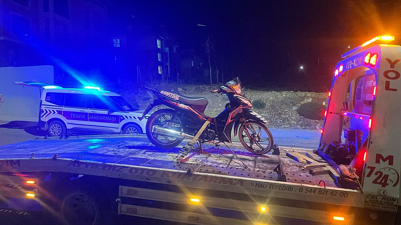 Gölbaşı'nda jandarmadan motosiklet denetimi