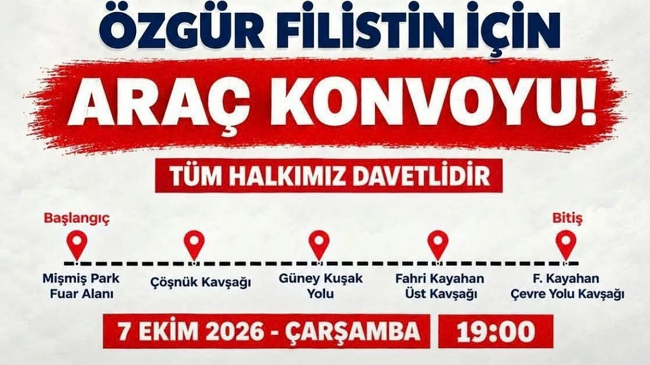 Malatya'da Filistin için konvoy düzenlenecek