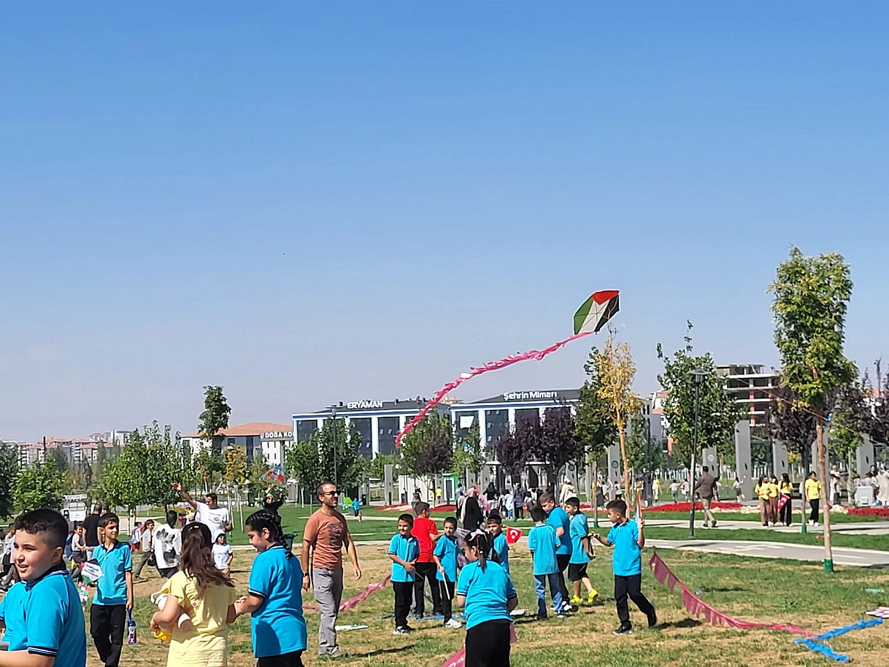 Malatya semalarında Gazze'ye mesaj!