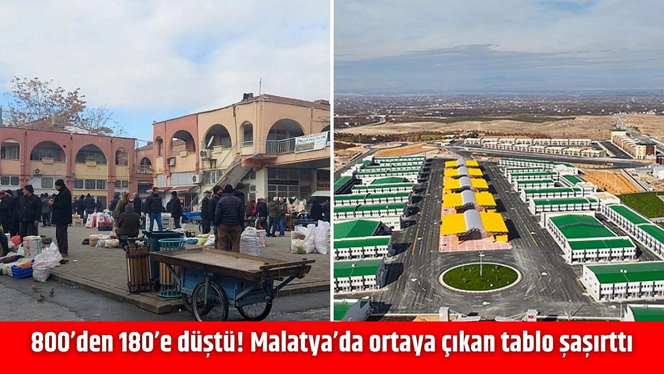 800'den 180'e düştü! Malatya'da ortaya çıkan tablo şaşırttı