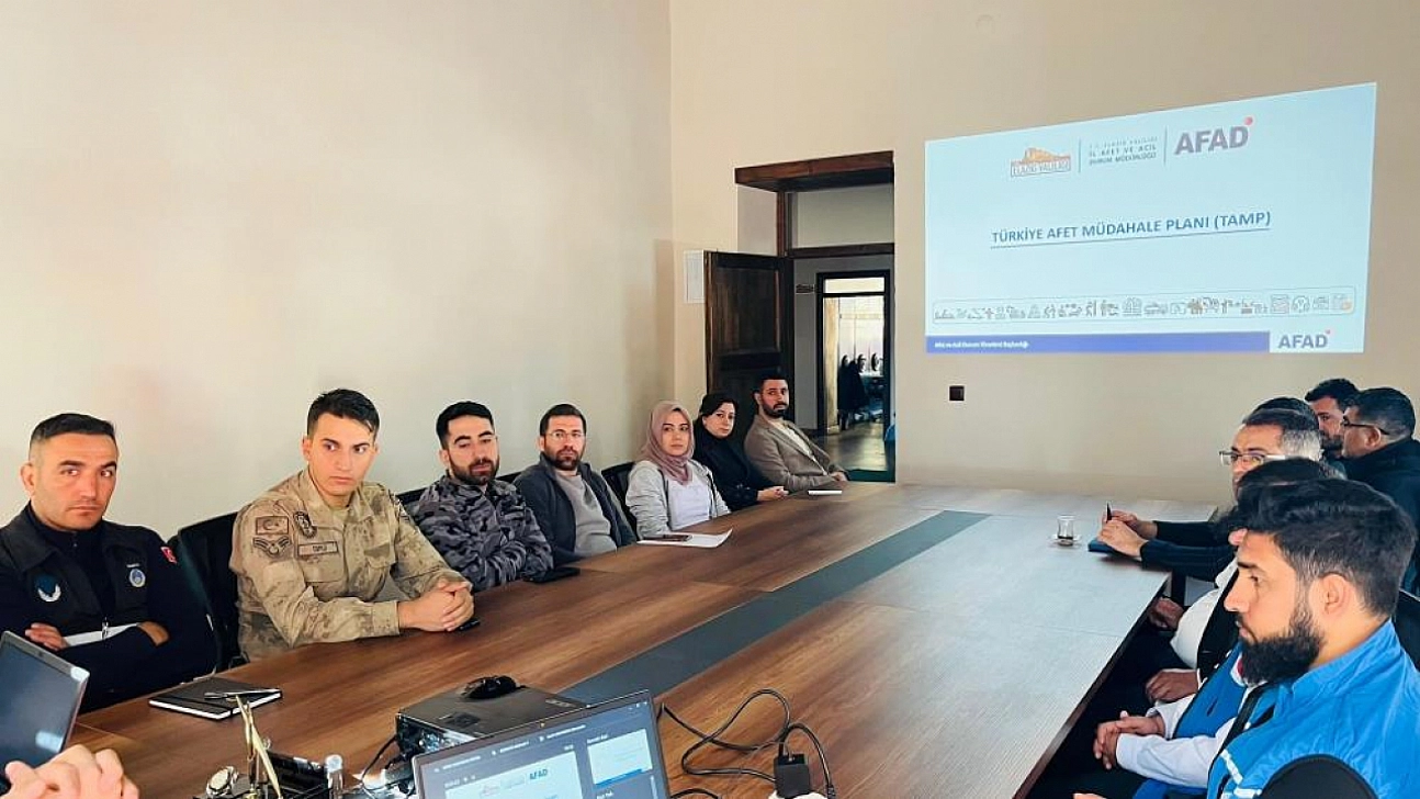 Afet müdahale planı toplantısı düzenlendi