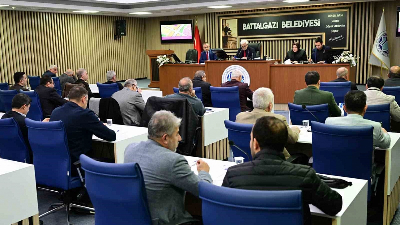 Battalgazi Belediyesi Meclisinde 9 gündem maddesi kabul edildi