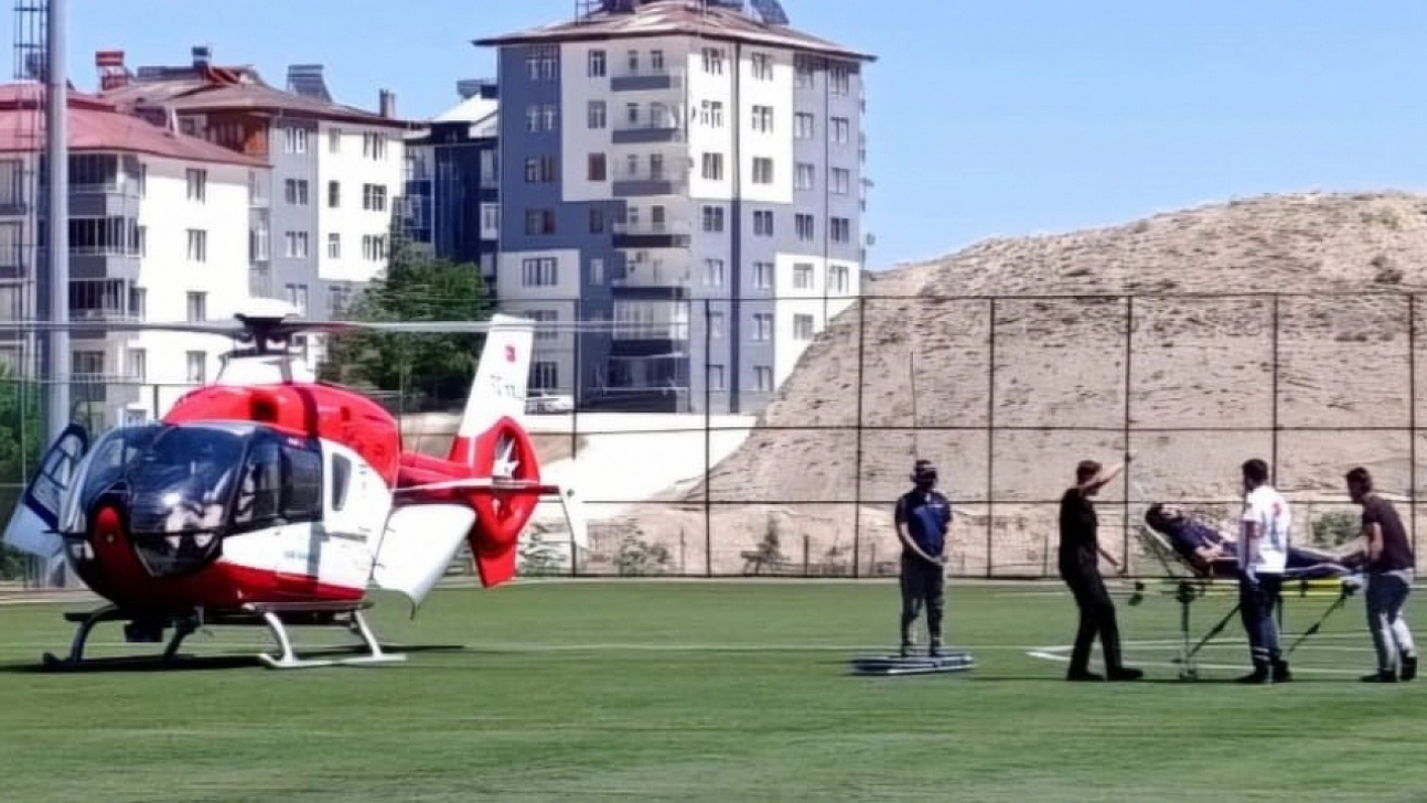 72 yaşındaki kadın helikopterle Malatya'ya sevk edildi