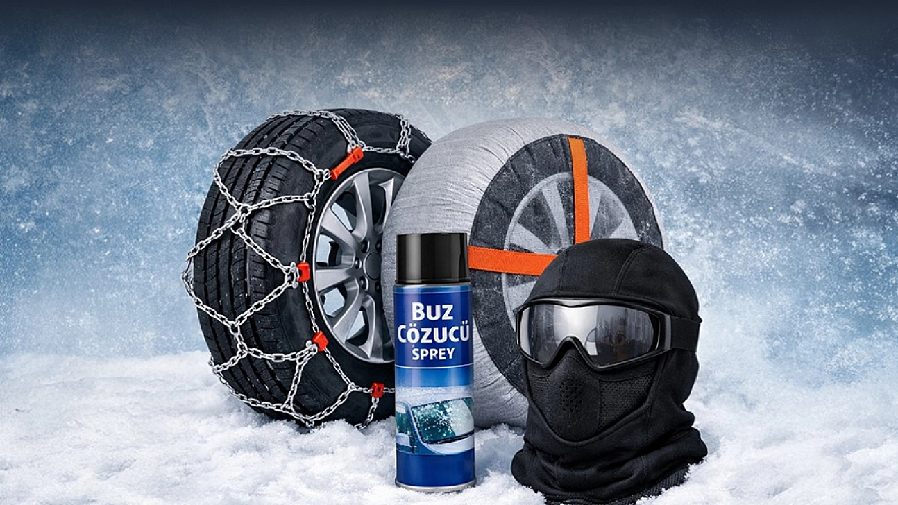 Kar yağışları başladı, lastik zinciri satışları 10 kat arttı