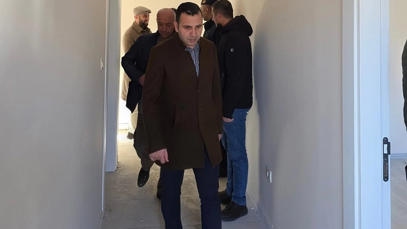 Kaymakam Algın, köy evleri inşaatlarını inceledi
