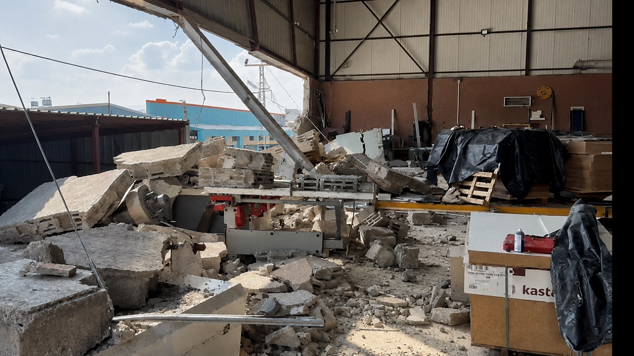 Malatya'da 10 dakikalık yağışta 30 metrelik duvar çöktü