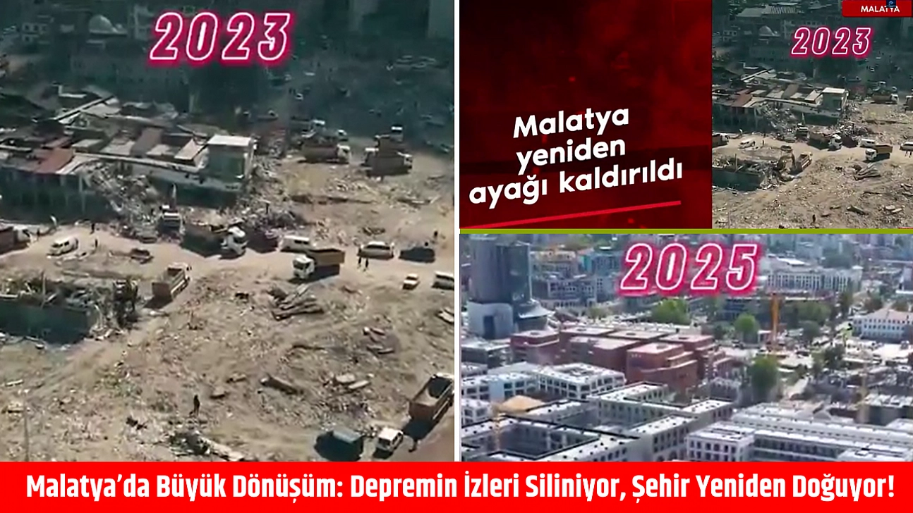 Malatya'da Büyük Dönüşüm: Depremin İzleri Siliniyor, Şehir Yeniden Doğuyor!