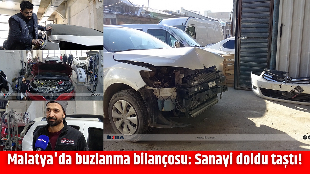 Malatya'da buzlanma bilançosu: Sanayi doldu taştı!