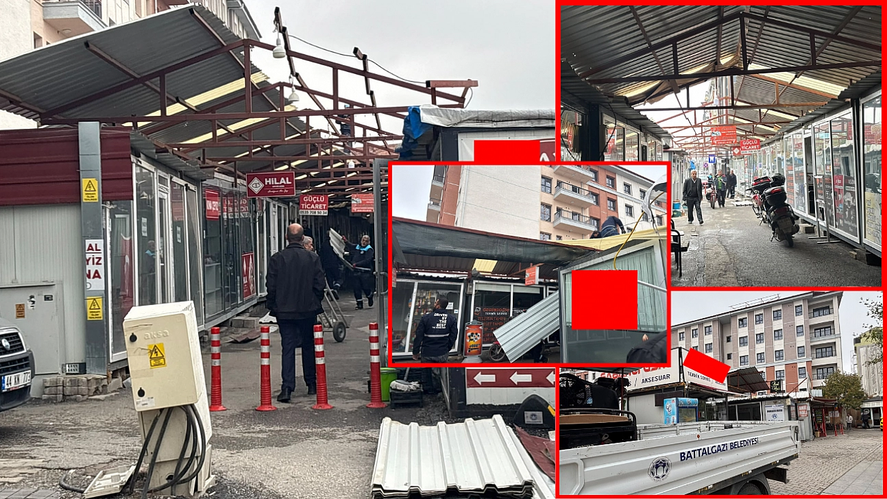 Malatya'da konteyner çarşıda tahliye başladı: 63 esnaf taşınıyor!