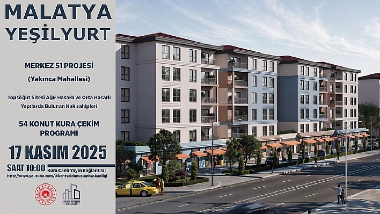 Malatya'da Merkez 51 Projesi'nin Kura Çekimi Başladı: Canlı izlemek İçin Tıklayın…