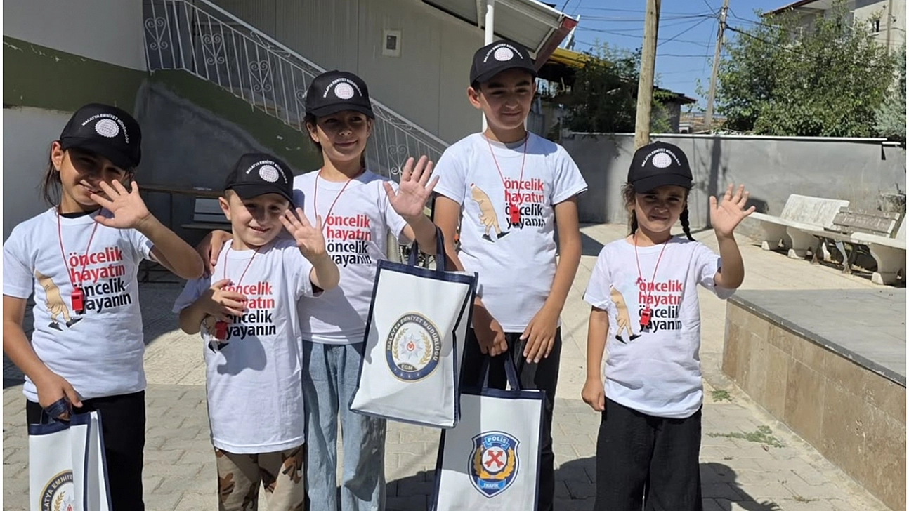 Malatya'da miniklere trafik bilinci aşılandı