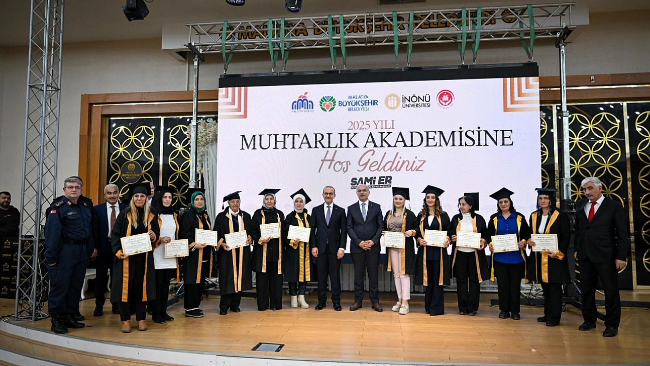 Malatya'da muhtarlar mezun oldu