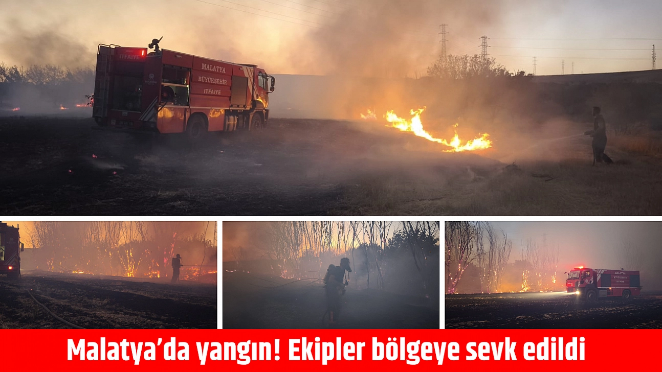 Malatya'da yangın! Ekipler bölgeye sevk edildi