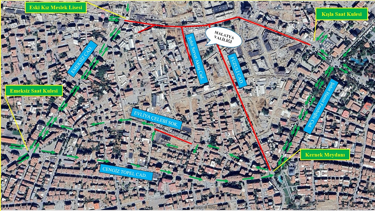 Malatya'da yollar araç trafiğine kapatıldı