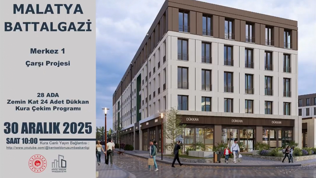 Merkez 1 Çarşı Projesi'nde 28 Ada Zemin Kat Dükkan Kura Sonuçları… Tam Liste