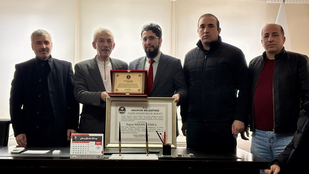 Müftüye fahri hemşehrilik beratı