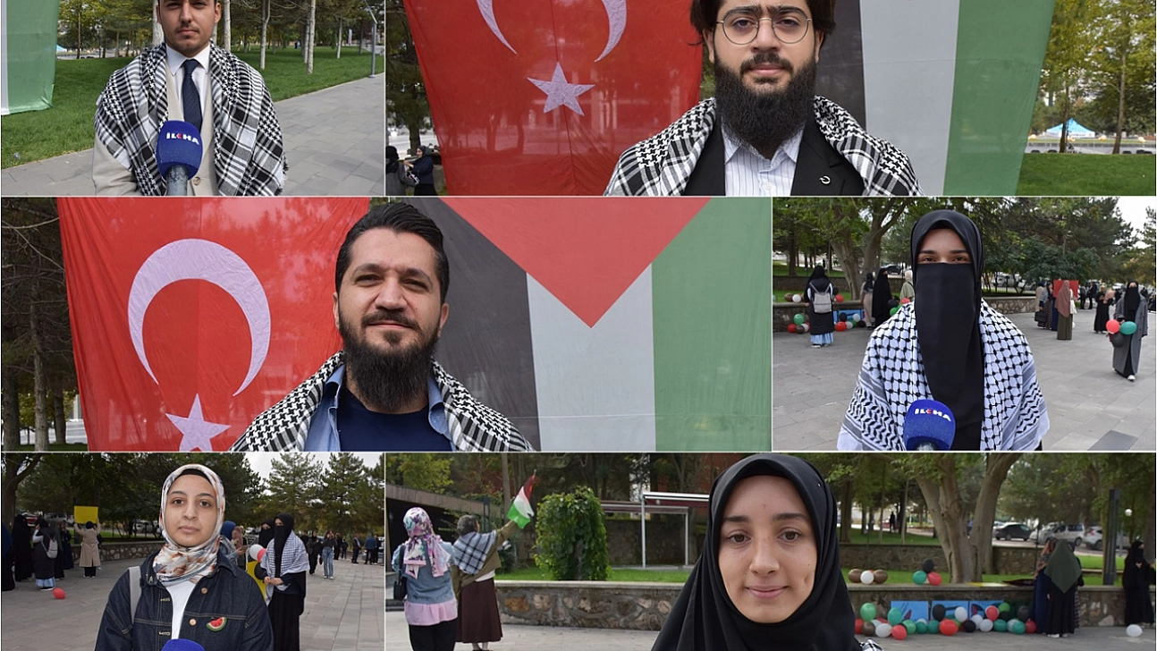 Üniversite öğrencilerinden Filistin'e destek: 'Mücadelemizi her alanda sürdüreceğiz'