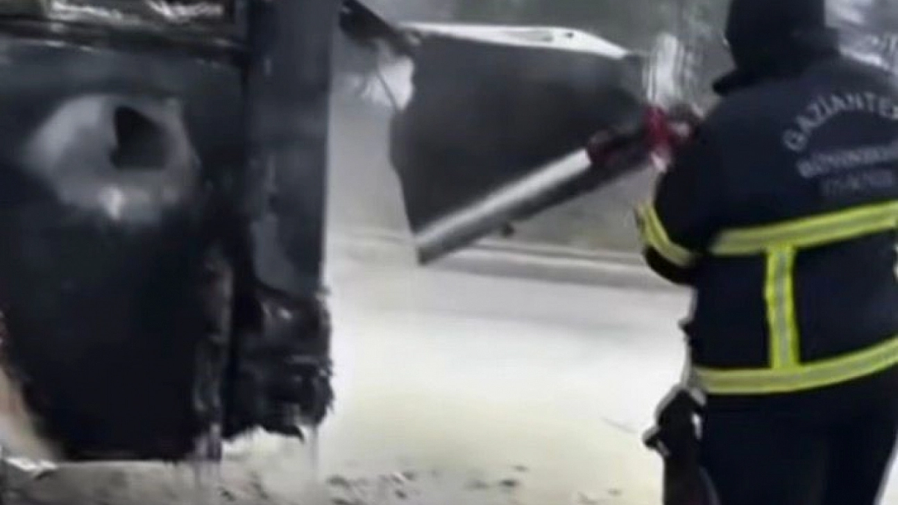 Yolcu otobüsünde yangın!