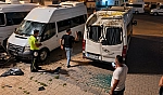 Malatya Çevreyolunda feci kaza: Kontrolden çıkan otomobil otoparka uçtu!
