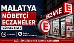 Malatya nöbetçi eczaneler: 3 Ağustos